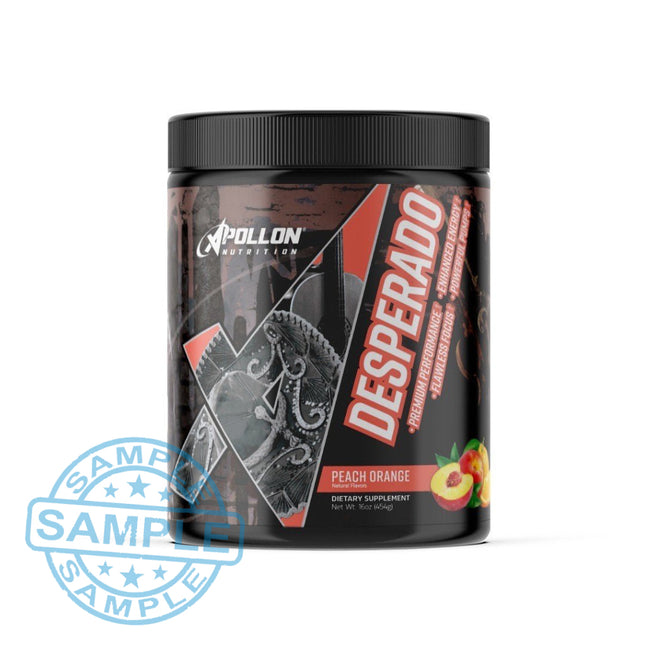 SAMPLE-US: Apollon Nutrition Desperado Pre-workout (Single Serving) Peach Orange Samples