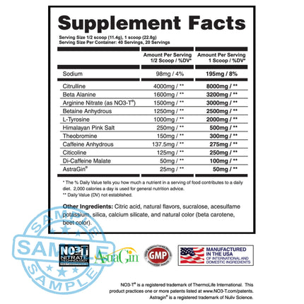 SAMPLE-US: Apollon Nutrition Desperado Pre-workout (Single Serving) Samples