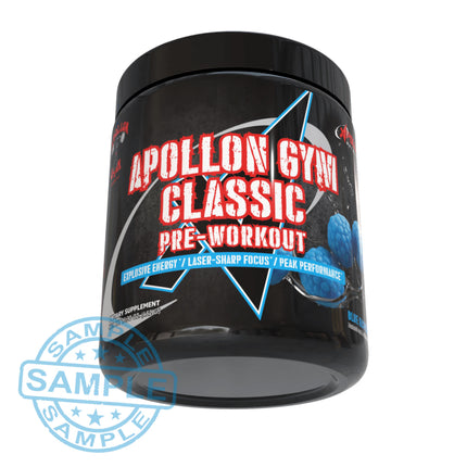 SAMPLE-US: Apollon Nutrition Apollon Gym Classic (Single Serving) Blue Raspberry Samples