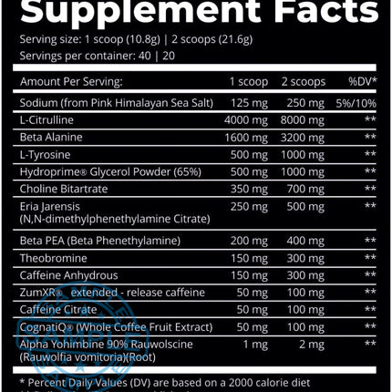 SAMPLE-US: Dark Labs Crack Reloaded Pre-Workout (21.6g per serving) Samples