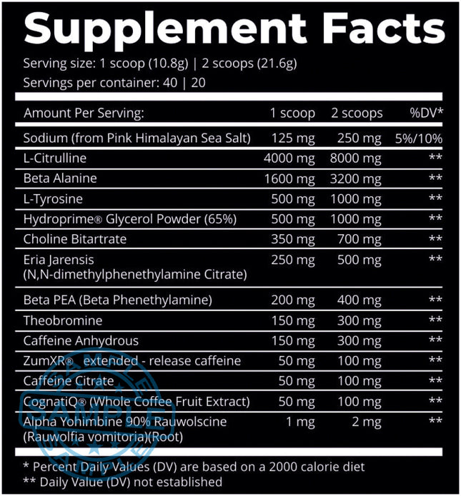 SAMPLE-US: Dark Labs Crack Reloaded Pre-Workout (21.6g per serving) Samples