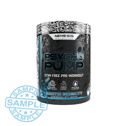 SAMPLE-US: Nemesis Nutrition Psycho Pump Stim Free Pre-Workout (Single Serving) - Samples