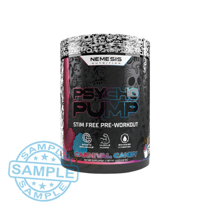 SAMPLE-US: Nemesis Nutrition Psycho Pump Stim Free Pre-Workout (Single Serving) - Samples