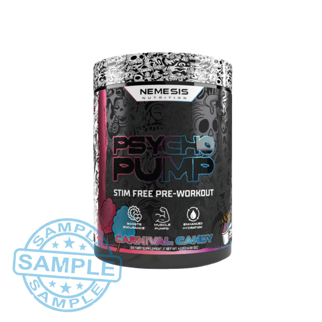 SAMPLE-US: Nemesis Nutrition Psycho Pump Stim Free Pre-Workout (Single Serving) - Samples