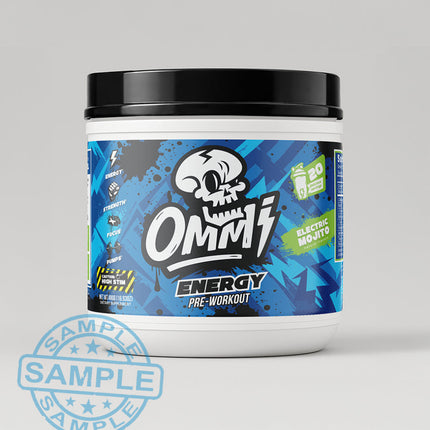 SAMPLE-US: OMMI Energy All in One High Stim Pre-Workout (Single Serving) - Electric Mojito - Samples