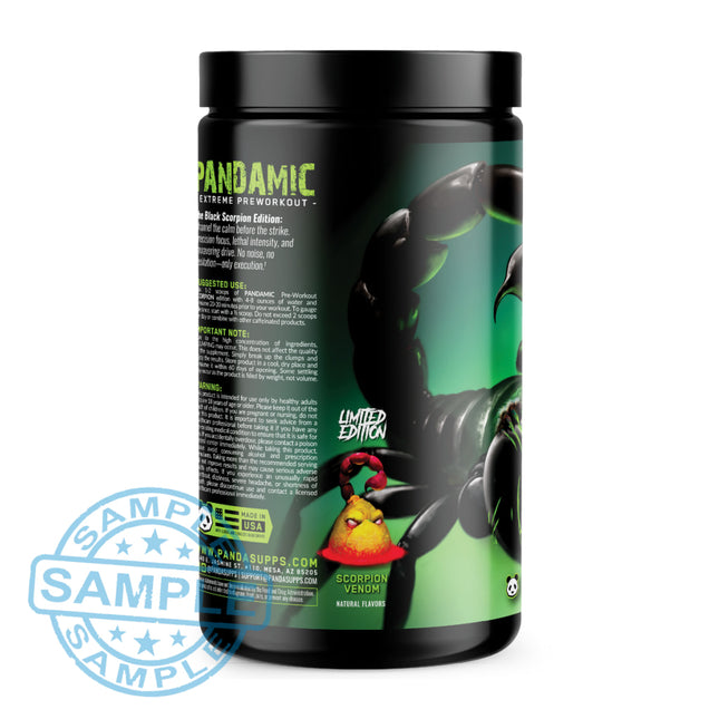 SAMPLE-US: Panda Supps PANDAMIC - Limited Edition Extreme Pre-Workout (SCORPION VENOM) (Single Serving) - Samples