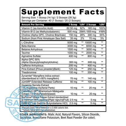SAMPLE-US: Panda Supps PANDAMIC - Limited Edition Extreme Pre-Workout (SCORPION VENOM) (Single Serving) - Samples