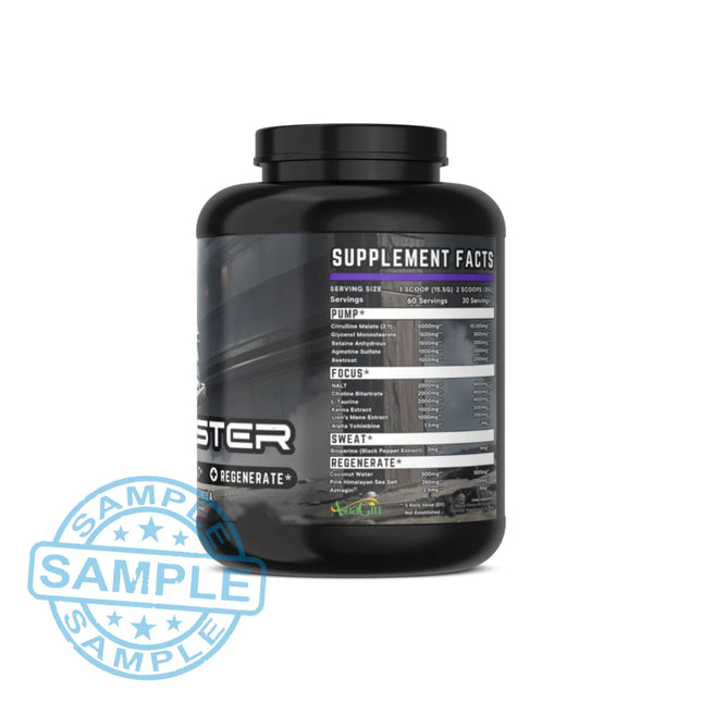 SAMPLE-US: Project M x Gym Power Pump Master Extreme Barely-Stim Pump Formula (31g per serving) Samples