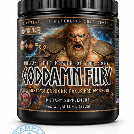 SAMPLE-US: VIKING LABZ GODDAMN FURY Pre-Workout (Single Serving) Samples