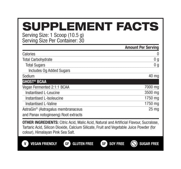 Ghost BCAA v2 30 Servings