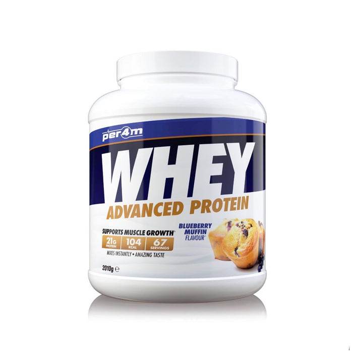 Per4M Advanced Whey Protein 2.1Kg Blueberry Muffin Powders