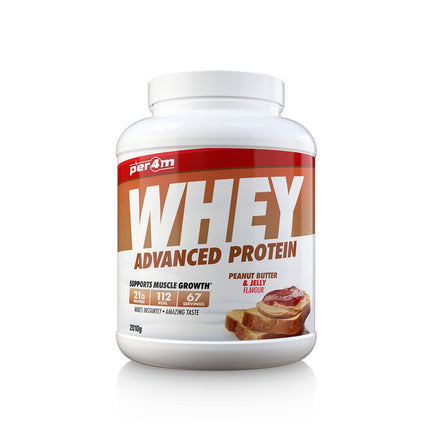 Per4M Advanced Whey Protein 2.01Kg Peanut Butter Jelly Powders
