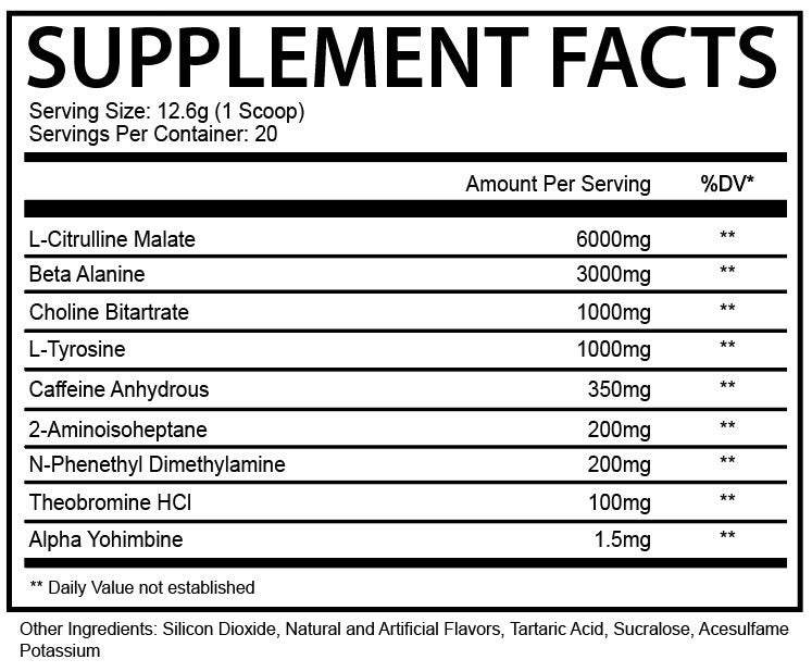 SAMPLE-DM: Phase 1 Nutrition PRE PHASE® KO High Stim Pre-Workout (US Import)