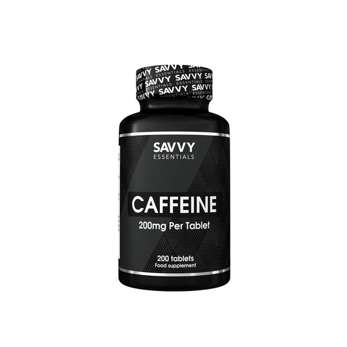 Savvy Essentials Caffeine 200Mg - 200 Tablets Energy & Endurance