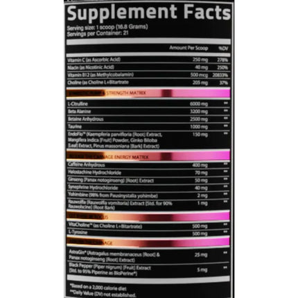 NutriFitt Carnage High Stim Pre-Workout (US Import)