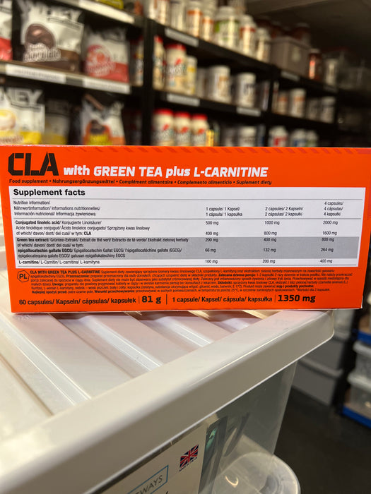 Olimp Sport Nutrition CLA with Green Tea plus L-Carnitine Sport Edition 60 Caps - BBE February 2025