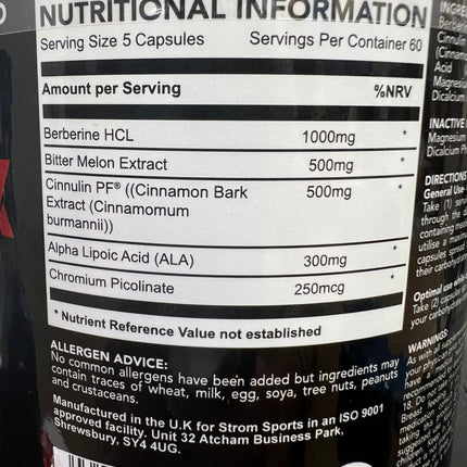 Strom Sports Nutrition GlycoMax 300 Caps 60 Servings