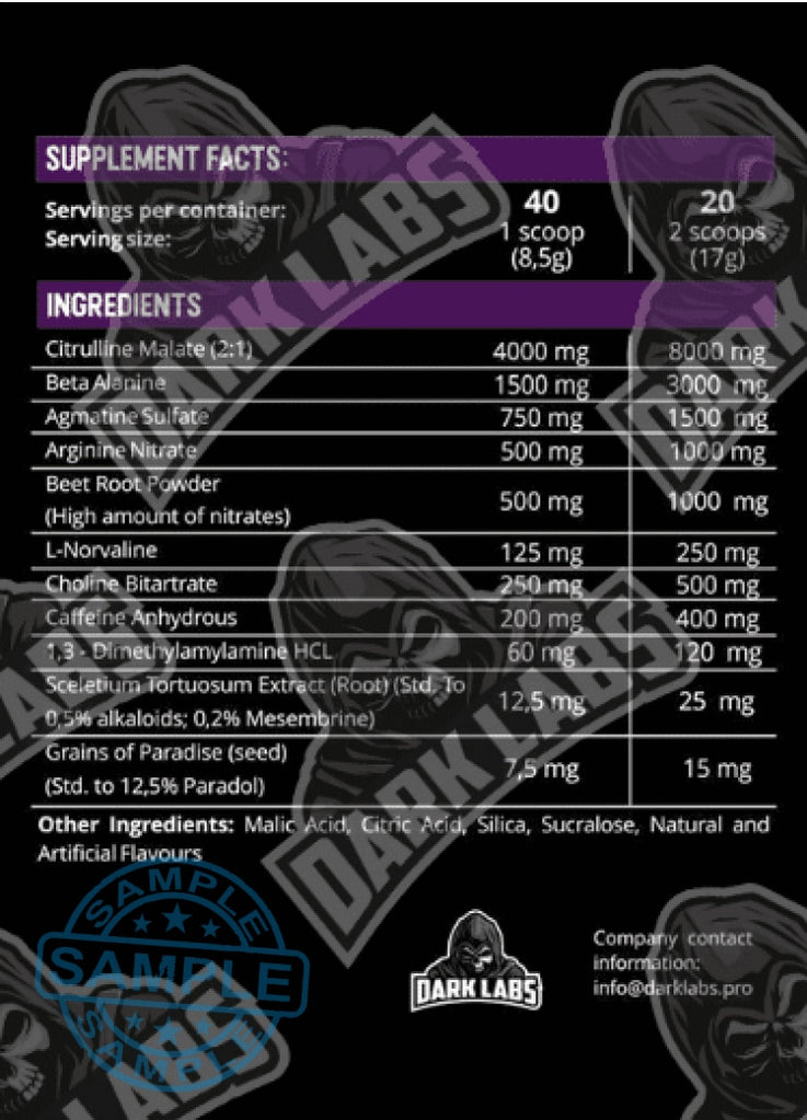 PreWorkout Samples — Gym Power UK