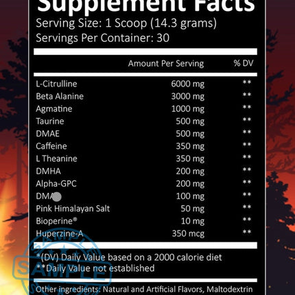 Sample-Dm: So Cal Supplements Wild Fire Pre-Workout (Us Import) Samples