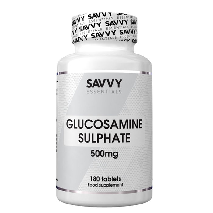Savvy Essentials Glucosamine Sulphate 500mg (180 Servings) - BBE September 2025