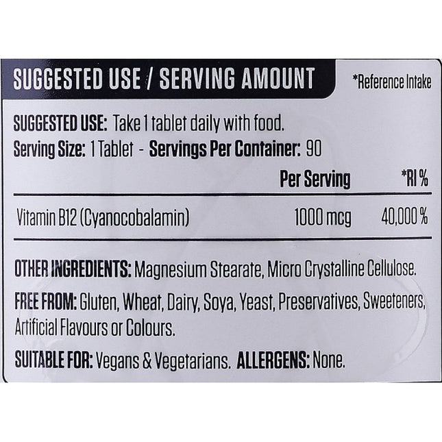 Applied Nutrition Vitamin B12 90 Tabs